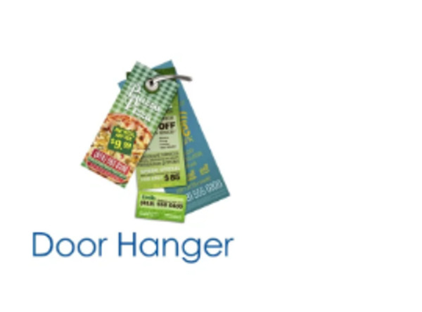 Flyer and postcard print marketing pieces