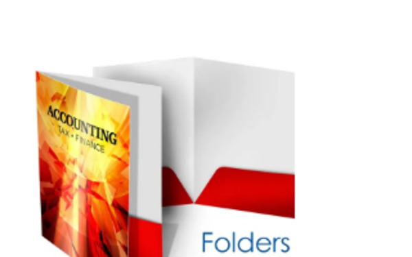 Branded folders and print collateral
